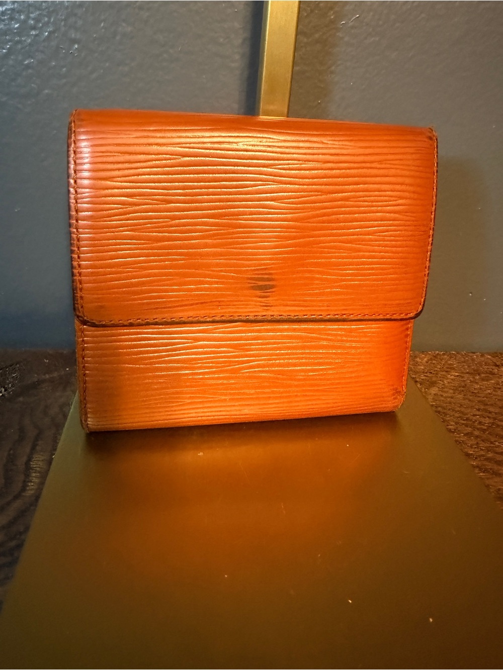 Louis Vuitton Orange Epi Fold Wallet - Picture 2 of 9